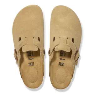 Clogs Birkenstock Boston Suede Leather image-6