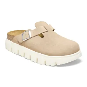 Zoccoli da donna Birkenstock Boston Chunky Suede Leather image-1