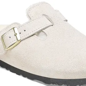 Leren damesklompen Birkenstock Boston Suede/ Shearling image-5