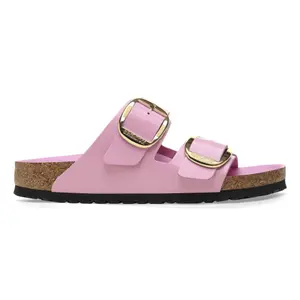 Women's mules Birkenstock Arizona Big Buckle Natural Leather Patent