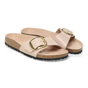 Women's sandals Birkenstock Madrid Big Buckle Natural Leather Patent image-4