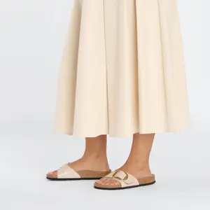 Women's sandals Birkenstock Madrid Big Buckle Natural Leather Patent image-6