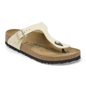 Klapki damskie Birkenstock Gizeh Nubuck Leather image-1