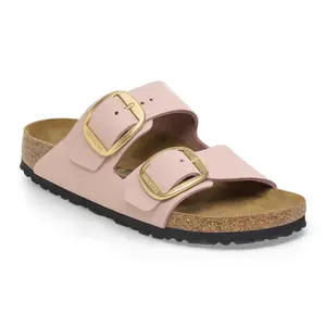 Women's mules Birkenstock Arizona Big Buckle Nubuck Leather image-1