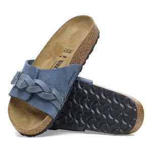 Women's sandals Birkenstock Oita Braided Suede Leather image-4