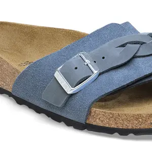 Women's sandals Birkenstock Oita Braided Suede Leather image-5