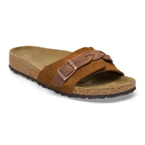 Women's sandals Birkenstock Oita Braided Suede Leather image-1