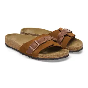 Women's sandals Birkenstock Oita Braided Suede Leather image-2