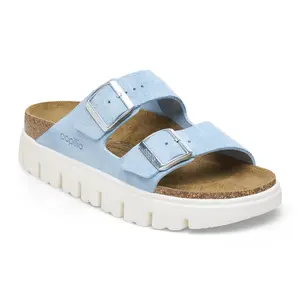 Women's mules Birkenstock Arizona Platform Suede Leather image-1
