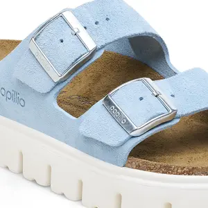 Women's mules Birkenstock Arizona Platform Suede Leather image-5