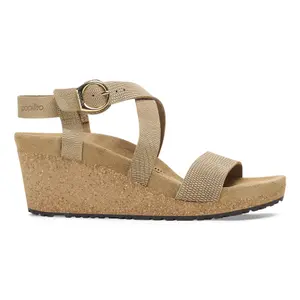 Damensandalen Birkenstock Sibyl Ring-Buckle Embossed Leather image-0