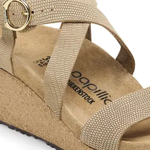 Damensandalen Birkenstock Sibyl Ring-Buckle Embossed Leather image-5