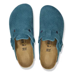 Suède leren klompen Birkenstock Boston image-5