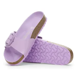 Women's sandals Birkenstock Madrid Big Buckle Natural Leather Patent image-6