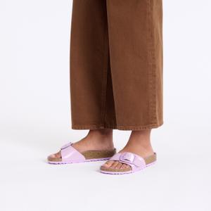 Women's sandals Birkenstock Madrid Big Buckle Natural Leather Patent image-4