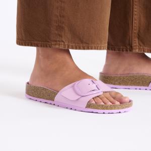 Women's sandals Birkenstock Madrid Big Buckle Natural Leather Patent image-3