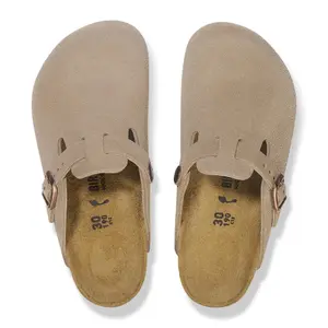 Children's mules Birkenstock Boston Suede Leather image-3