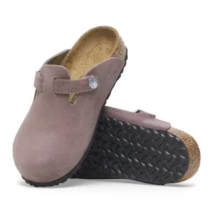 Children's mules Birkenstock Boston Suede Leather image-4