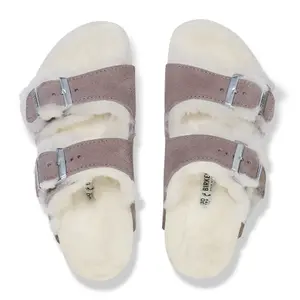 Girl's sandals Birkenstock Arizona Shearling Suede Leather/Fur image-3