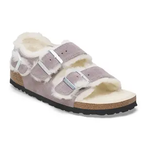 Women's mules Birkenstock Milano Suede Shearling Suede Leather/Fur image-1