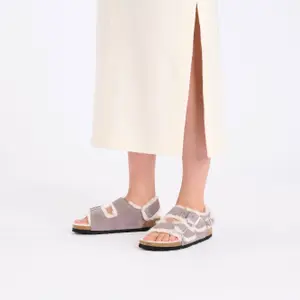 Women's mules Birkenstock Milano Suede Shearling Suede Leather/Fur image-4