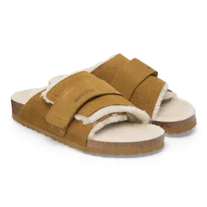Sandals Birkenstock Kyoto Shearling Suede Leather/Fur image-2