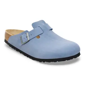 Oiled leather clogs Birkenstock Boston image-1