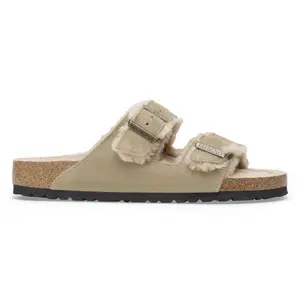 Suède leren sandalen met bont Birkenstock Arizona Shearling image-0