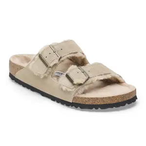 Sandals Birkenstock Arizona Suede Leather image-1