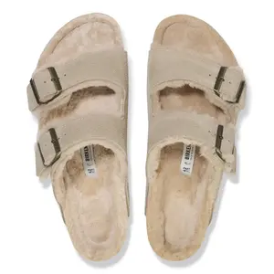Sandals Birkenstock Arizona Suede Leather image-3