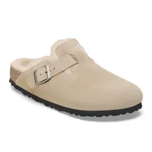 Clogs Birkenstock Boston Suede Leather image-1