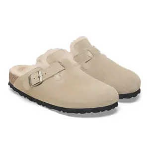 Clogs Birkenstock Boston Suede Leather image-2