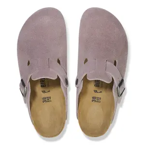 Clogs Birkenstock Boston Suede Leather image-3