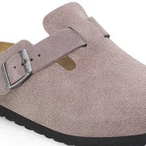 Clogs Birkenstock Boston Suede Leather image-5