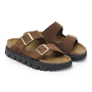 Kožené suede sandály na platformě Birkenstock Arizona image-2