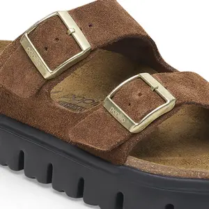 Kožené suede sandály na platformě Birkenstock Arizona image-6