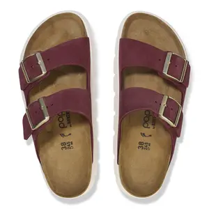 Women's mules Birkenstock Arizona Platform Suede Leather image-6