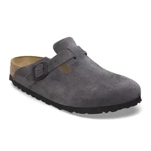 Clogs Birkenstock Boston Suede Leather image-1