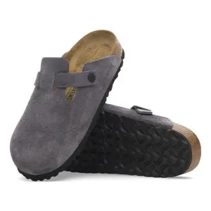 Clogs Birkenstock Boston Suede Leather image-4