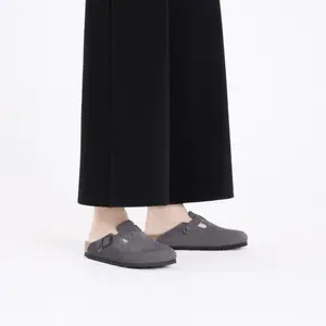 Clogs Birkenstock Boston Suede Leather image-6