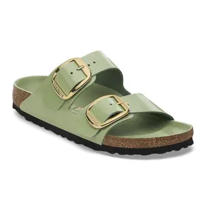 Women's sandals Birkenstock Arizona Big Buckle Natural Leather Patent image-1