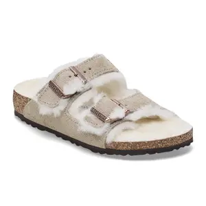 Girl's sandals Birkenstock Arizona Shearling Suede Leather/Fur image-1