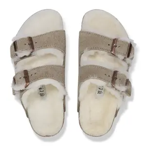 Girl's sandals Birkenstock Arizona Shearling Suede Leather/Fur image-3