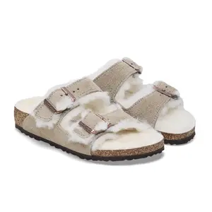Girl's sandals Birkenstock Arizona Shearling Suede Leather/Fur image-2