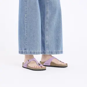 Flip-flops för kvinnor Birkenstock Gizeh Nubuck Leather image-3