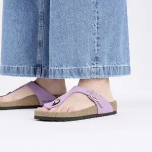 Flip-flops för kvinnor Birkenstock Gizeh Nubuck Leather image-4