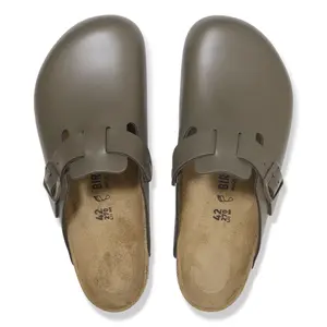 Leather clogs Birkenstock Boston image-3
