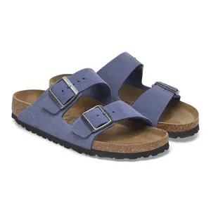 Suede leather sliders Birkenstock Arizona image-2