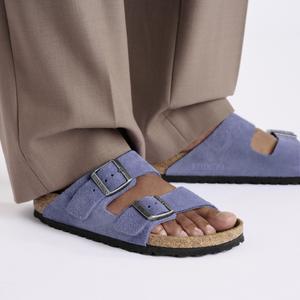 Suede leather sliders Birkenstock Arizona image-3