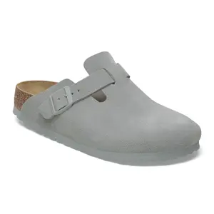 Clogs Birkenstock Boston Suede Leather image-1